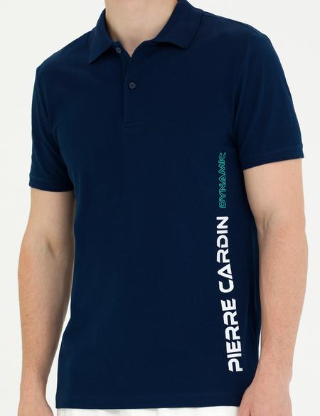 Lacivert Slim Fit Polo Yaka Tişört - 50273571016
