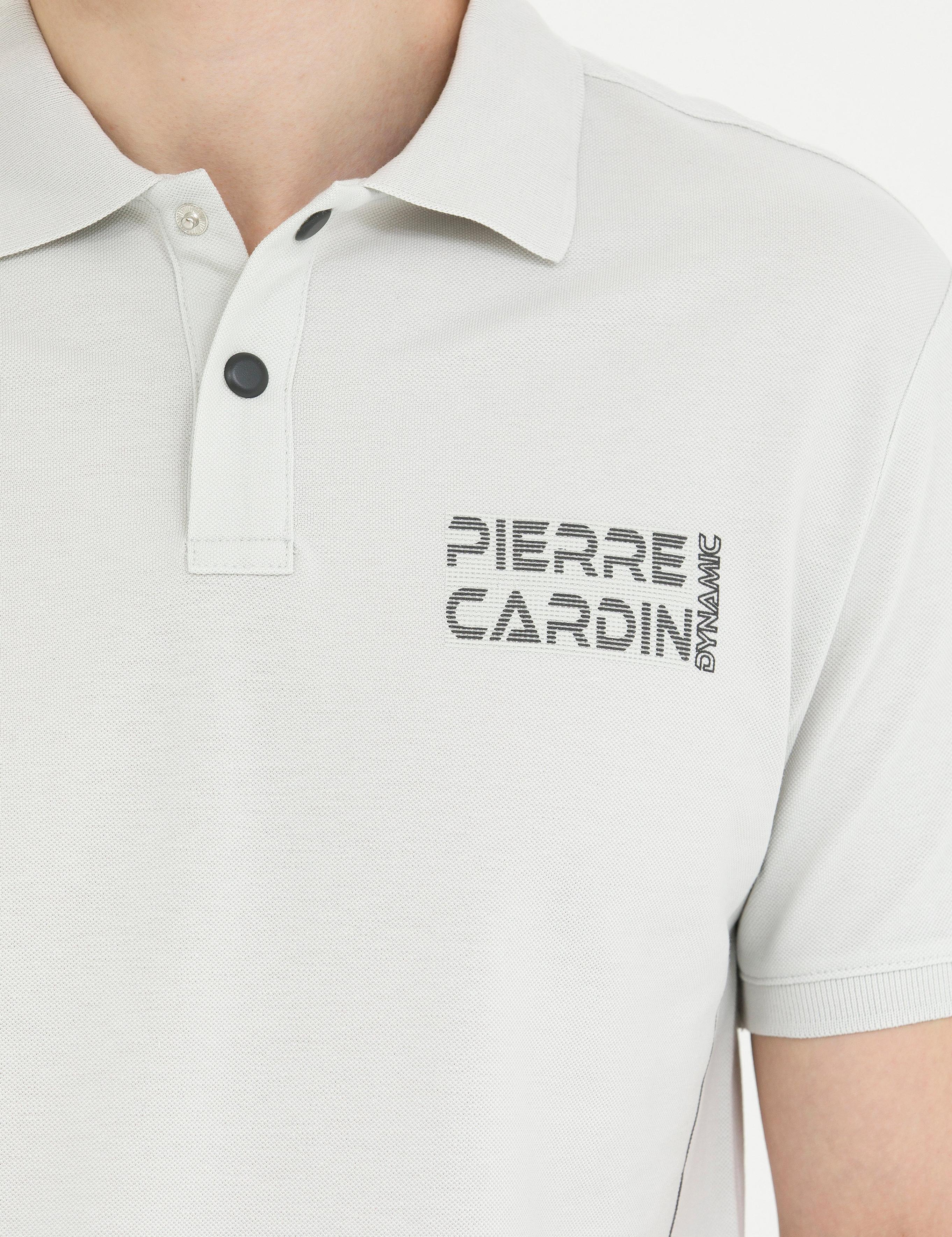 Açık Gri Slim Fit Polo Yaka Tişört