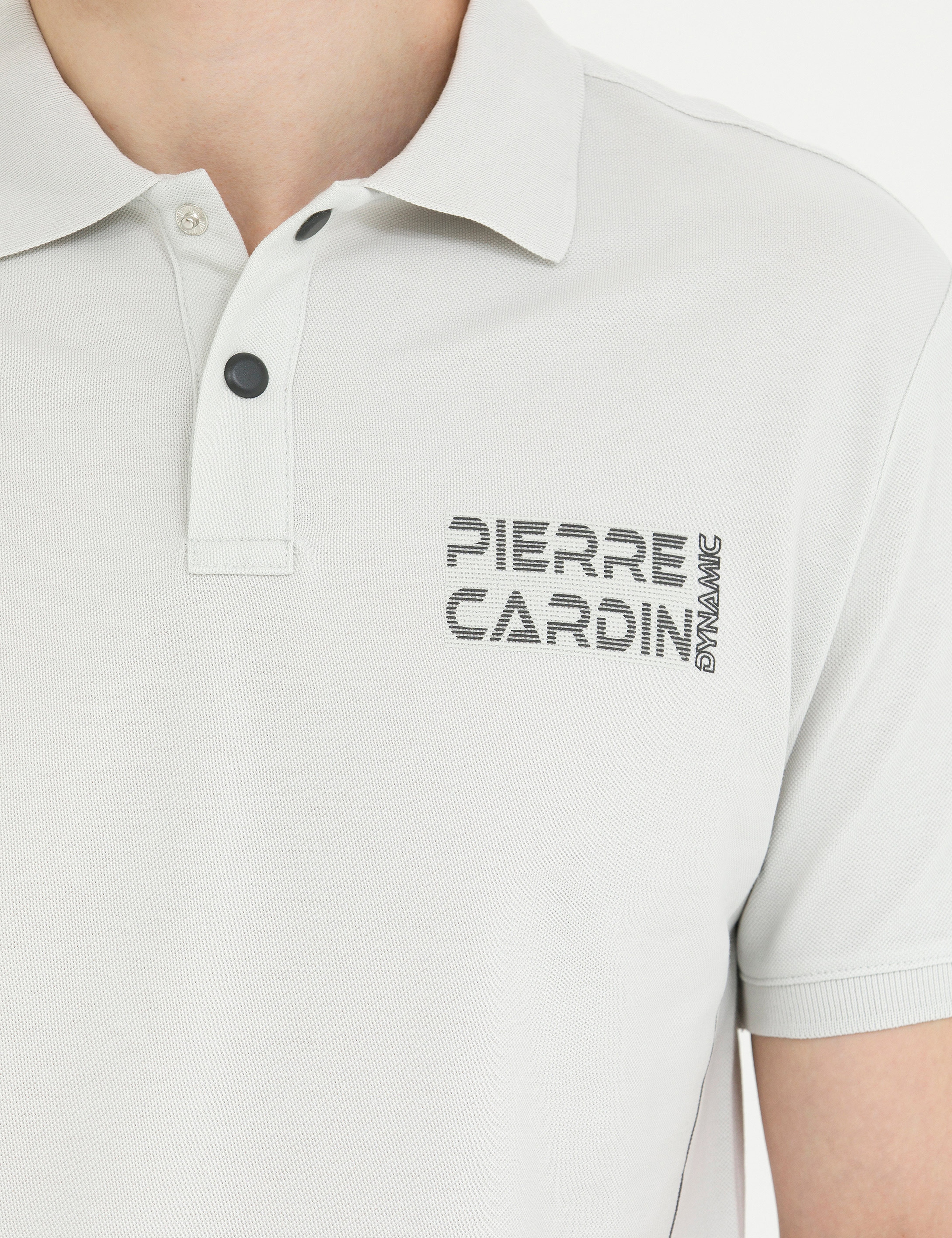 Açık Gri Slim Fit Polo Yaka Tişört