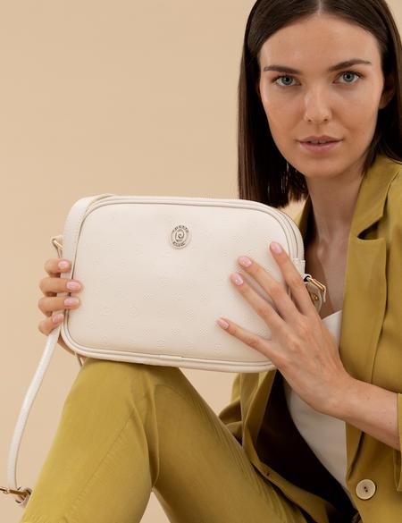 Ekru Çapraz Çanta - 50277851009