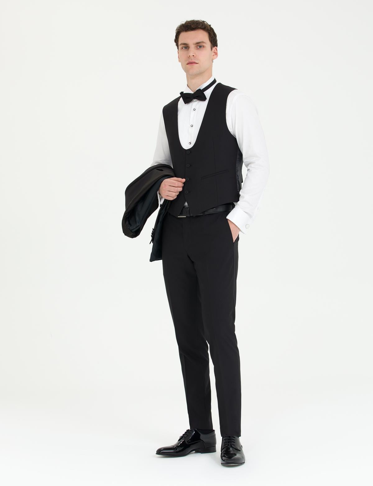 Siyah Ex. Slim Fit Smokin - 50268914014