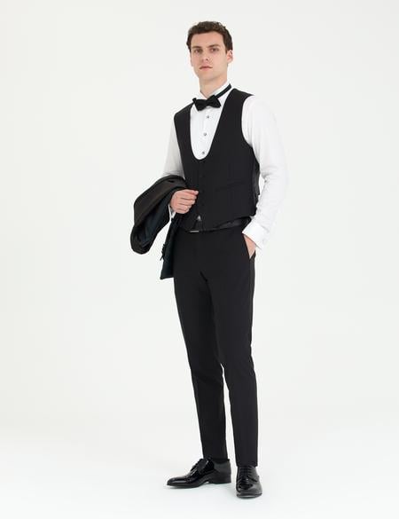 Siyah Ex. Slim Fit Smokin - 50268914014