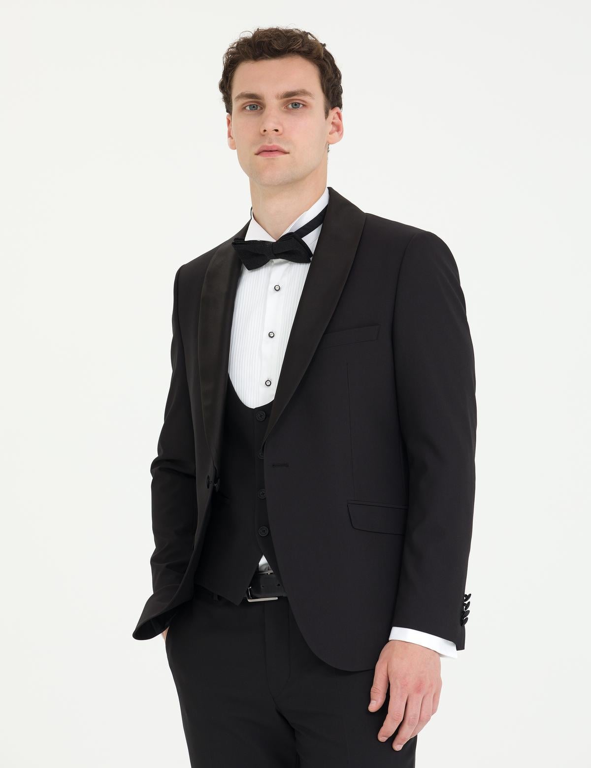 Siyah Ex. Slim Fit Smokin - 50268914014