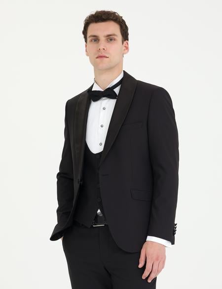 Siyah Ex. Slim Fit Smokin - 50268914014