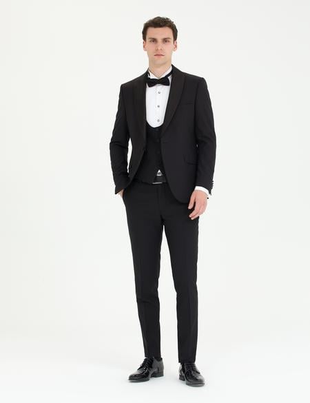 Siyah Ex. Slim Fit Smokin - 50268914014