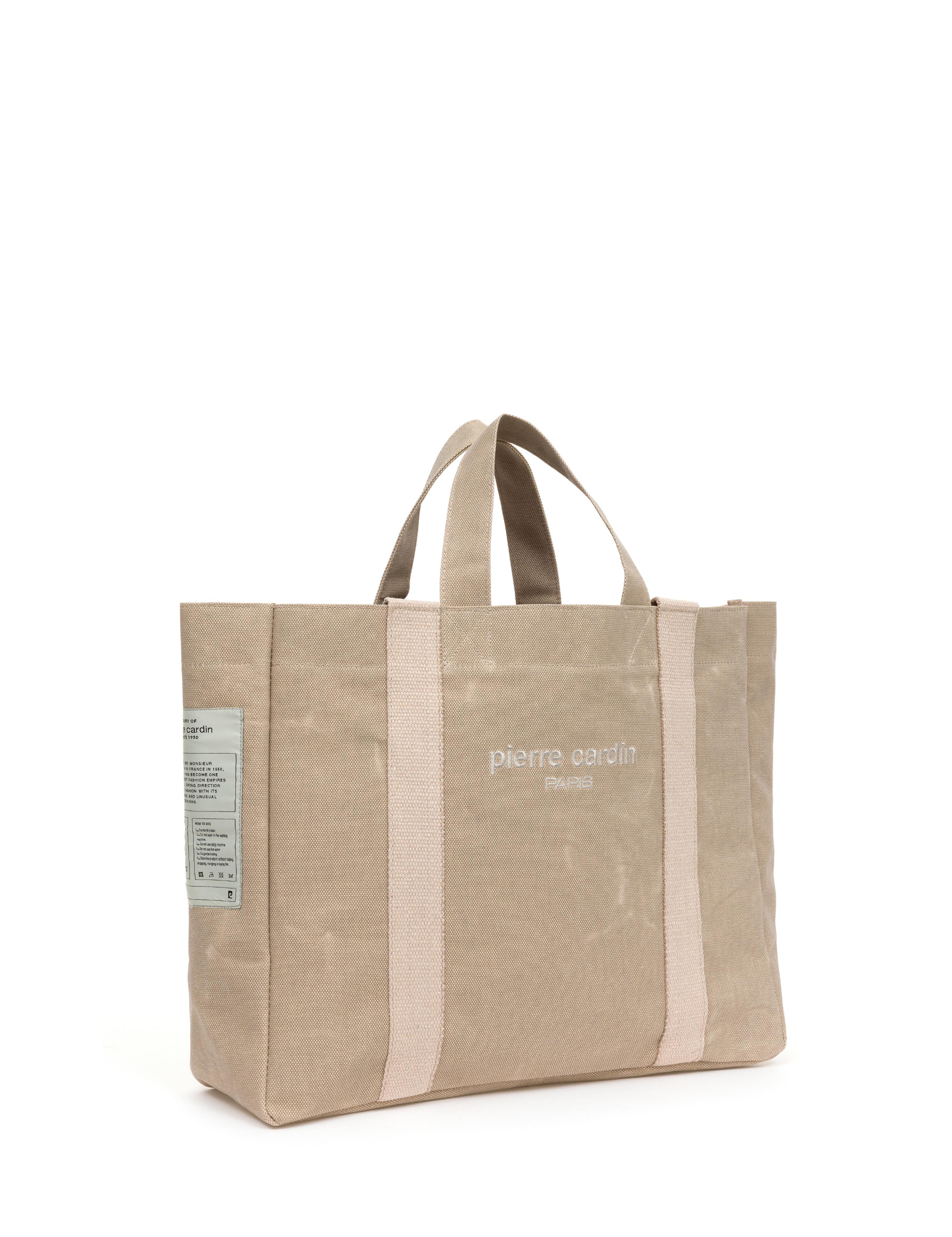 Bej Kanvas Kol Çantası