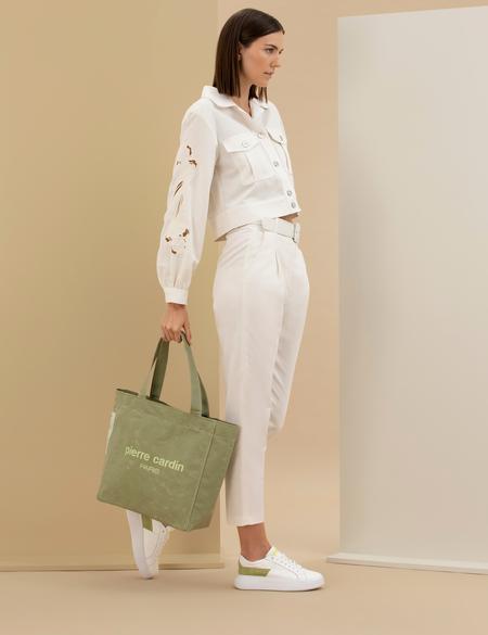 Yeşil Kanvas Kol Çantası - 50282220003