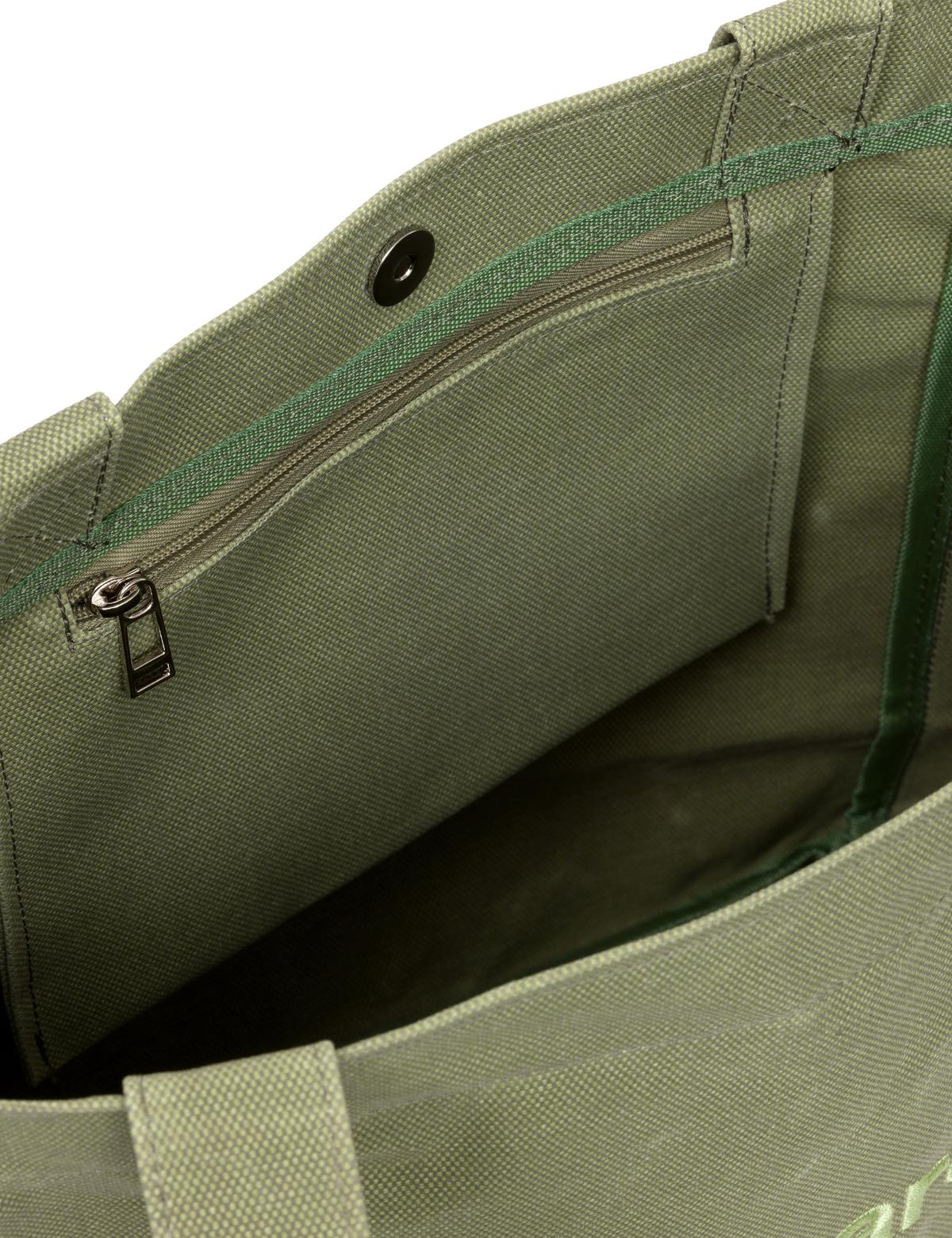 Yeşil Kanvas Kol Çantası - 50282220003