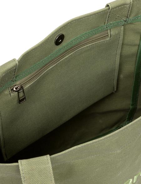 Yeşil Kanvas Kol Çantası - 50282220003