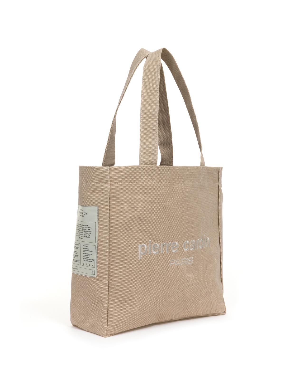 Bej Kanvas Çanta - 50282221003