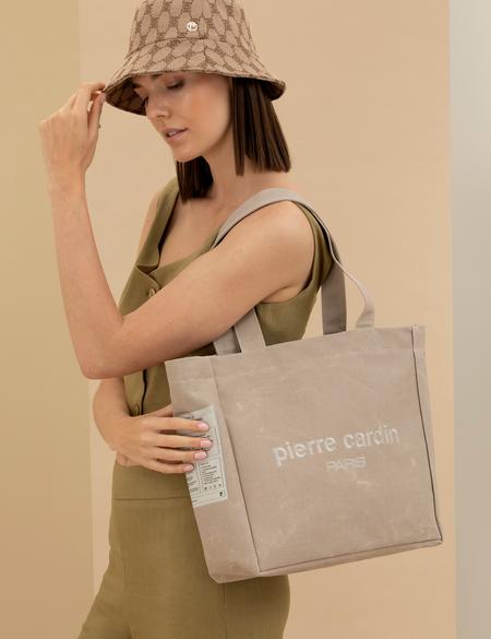 Bej Kanvas Çanta - 50282221003