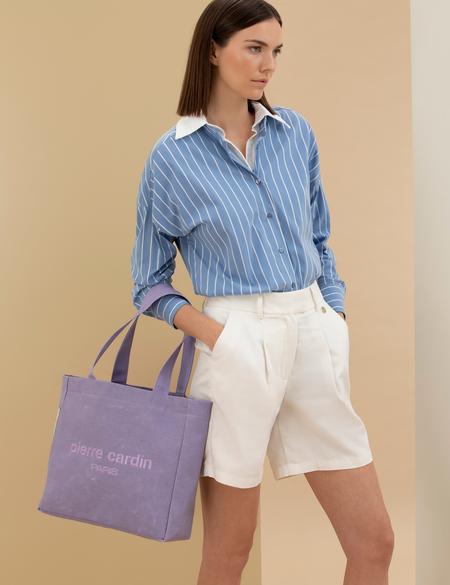 Mor Kanvas Kol Çantası - 50282221004