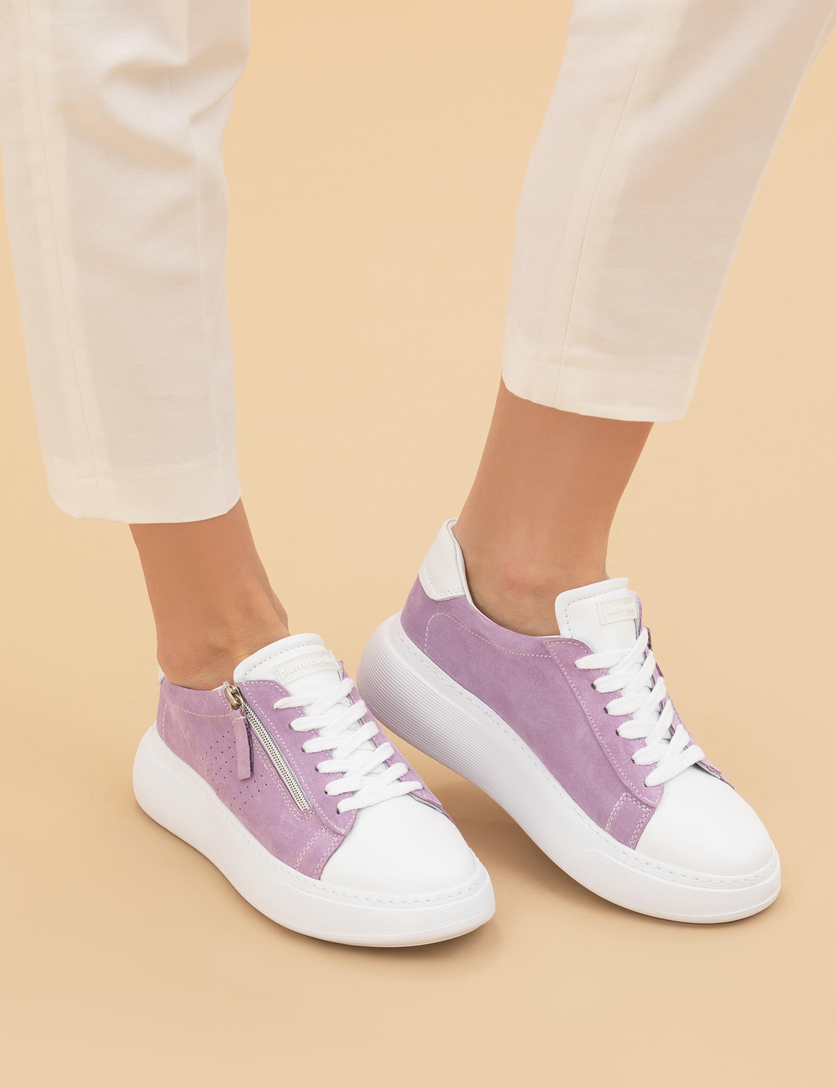 Lila Deri Sneaker