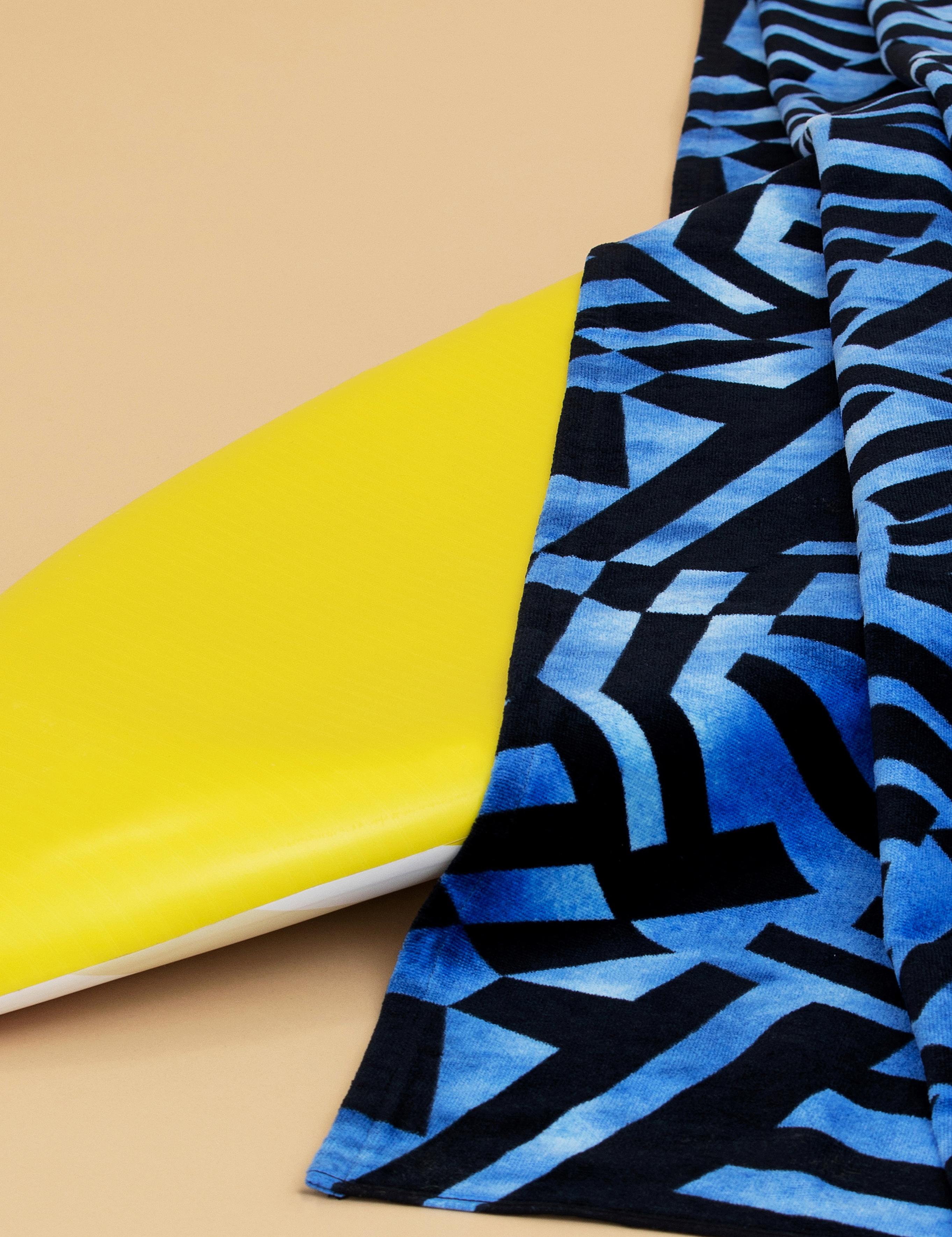 Mavi %100 Pamuk Plaj Havlusu