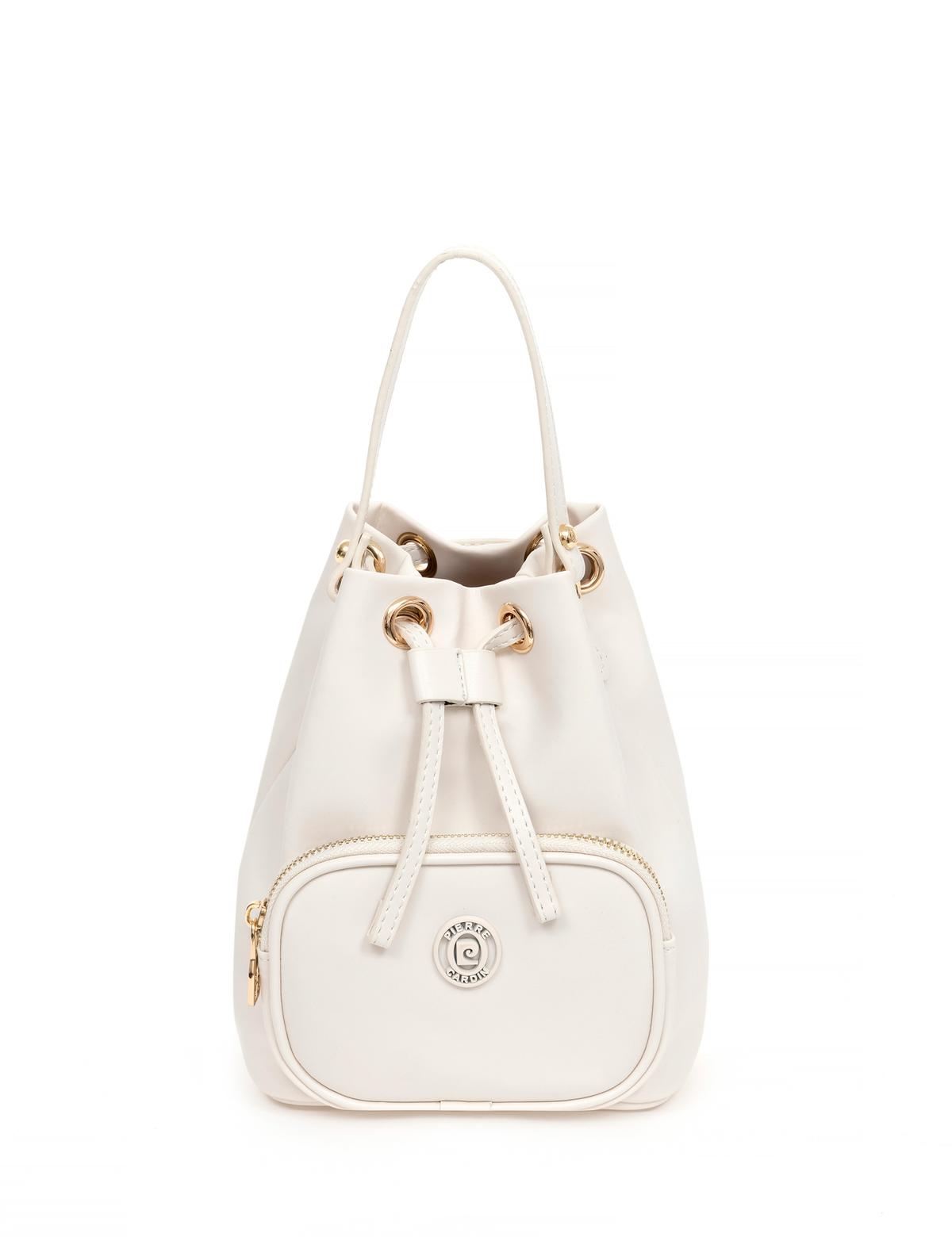 Ekru Büzgülü Çanta - 50282190002