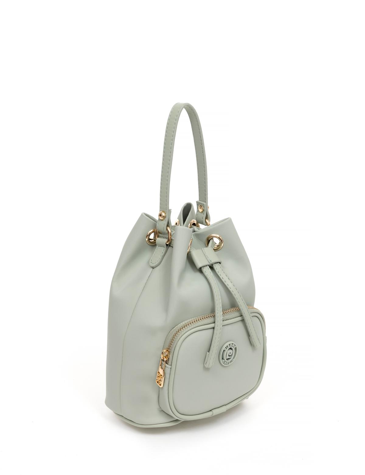 Yeşil Büzgülü Çanta - 50282190003