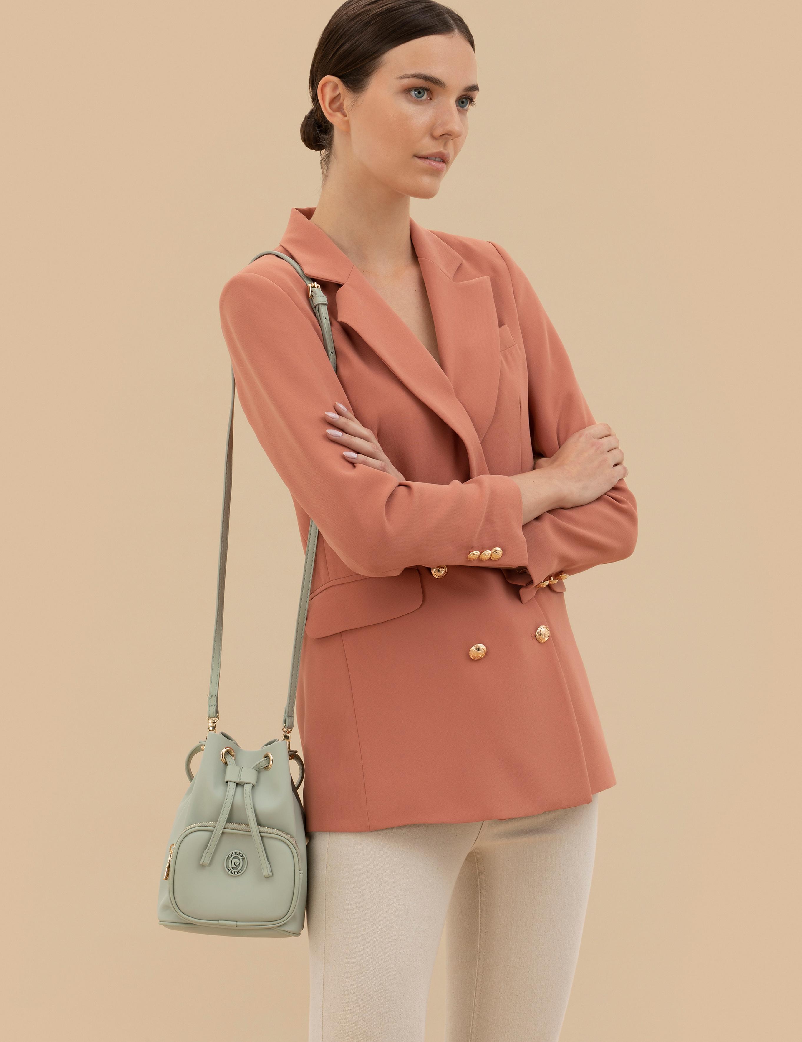 Yeşil Büzgülü Çanta