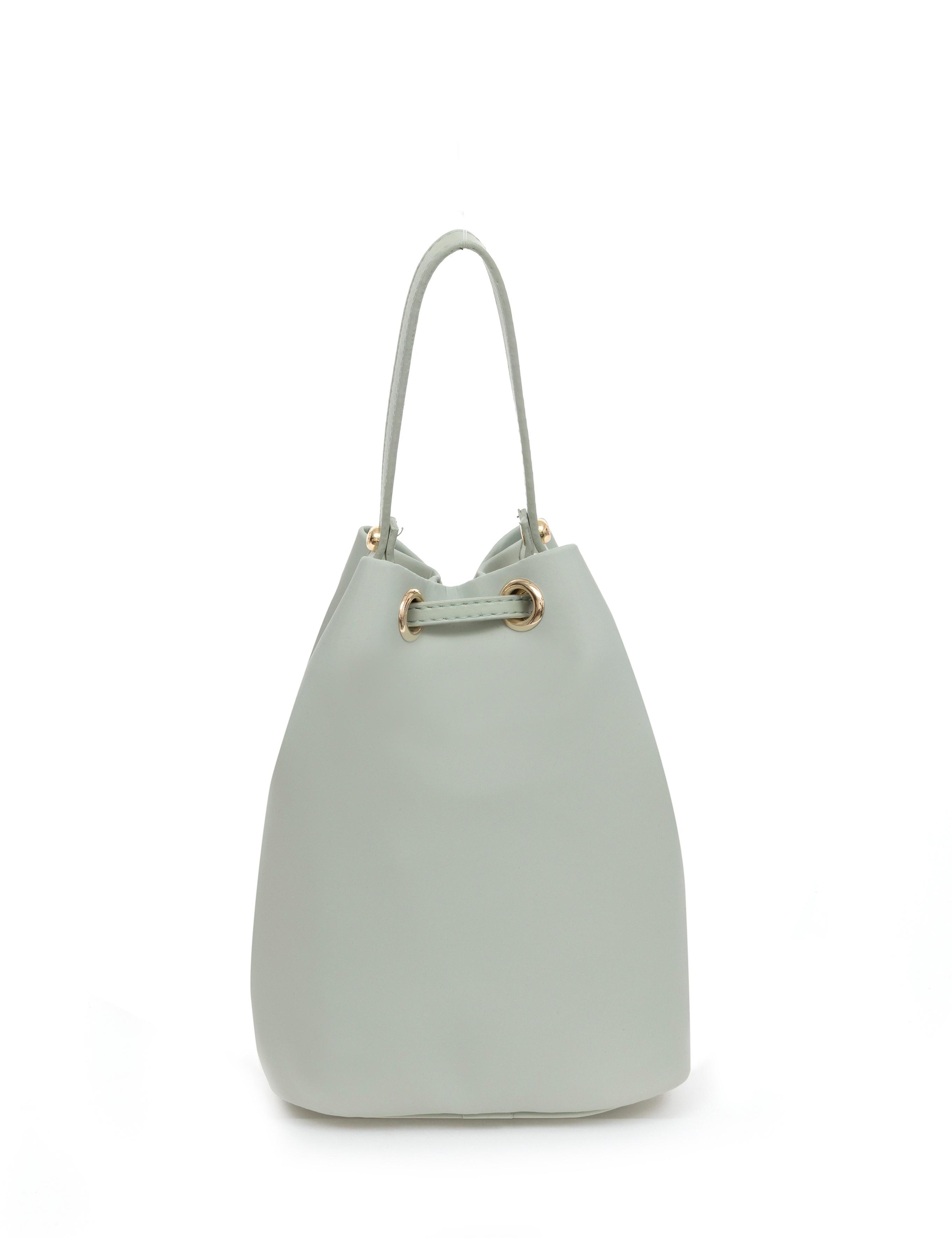 Yeşil Büzgülü Çanta