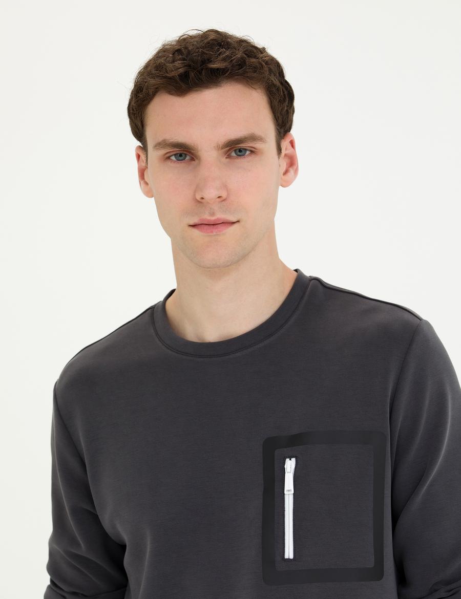 Antrasit Regular Fit Sweatshirt