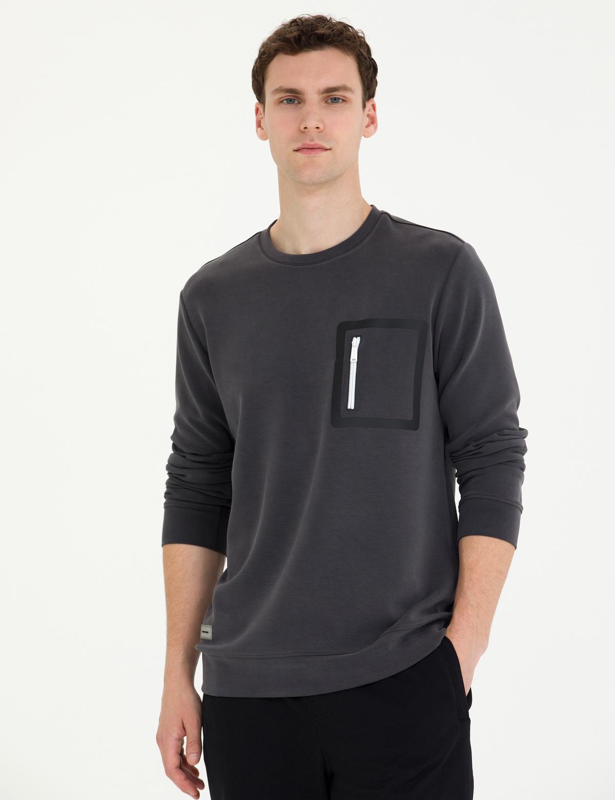 Antrasit Regular Fit Sweatshirt