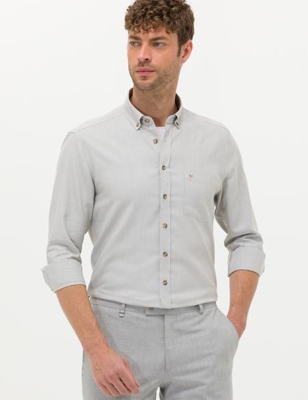 Bej Regular Fit Uzun Kollu Gömlek - 50276877026