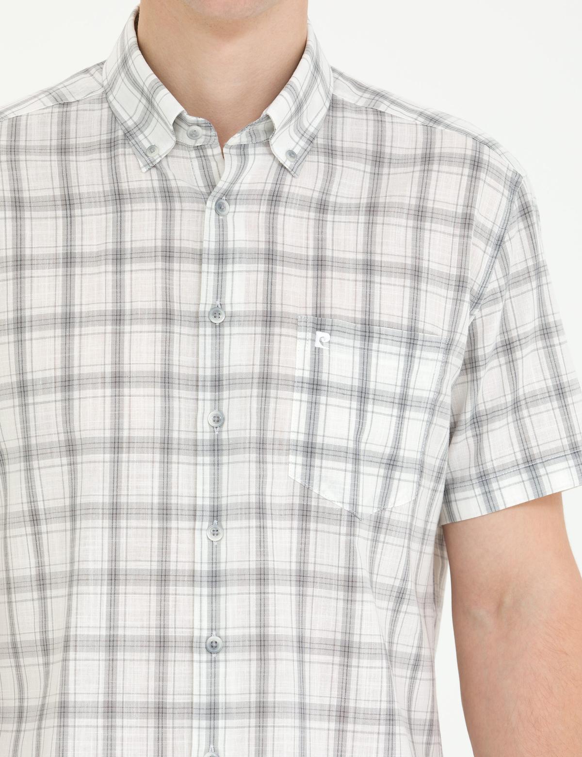 Gri Regular Fit Kısa Kollu Gömlek - 50265122033