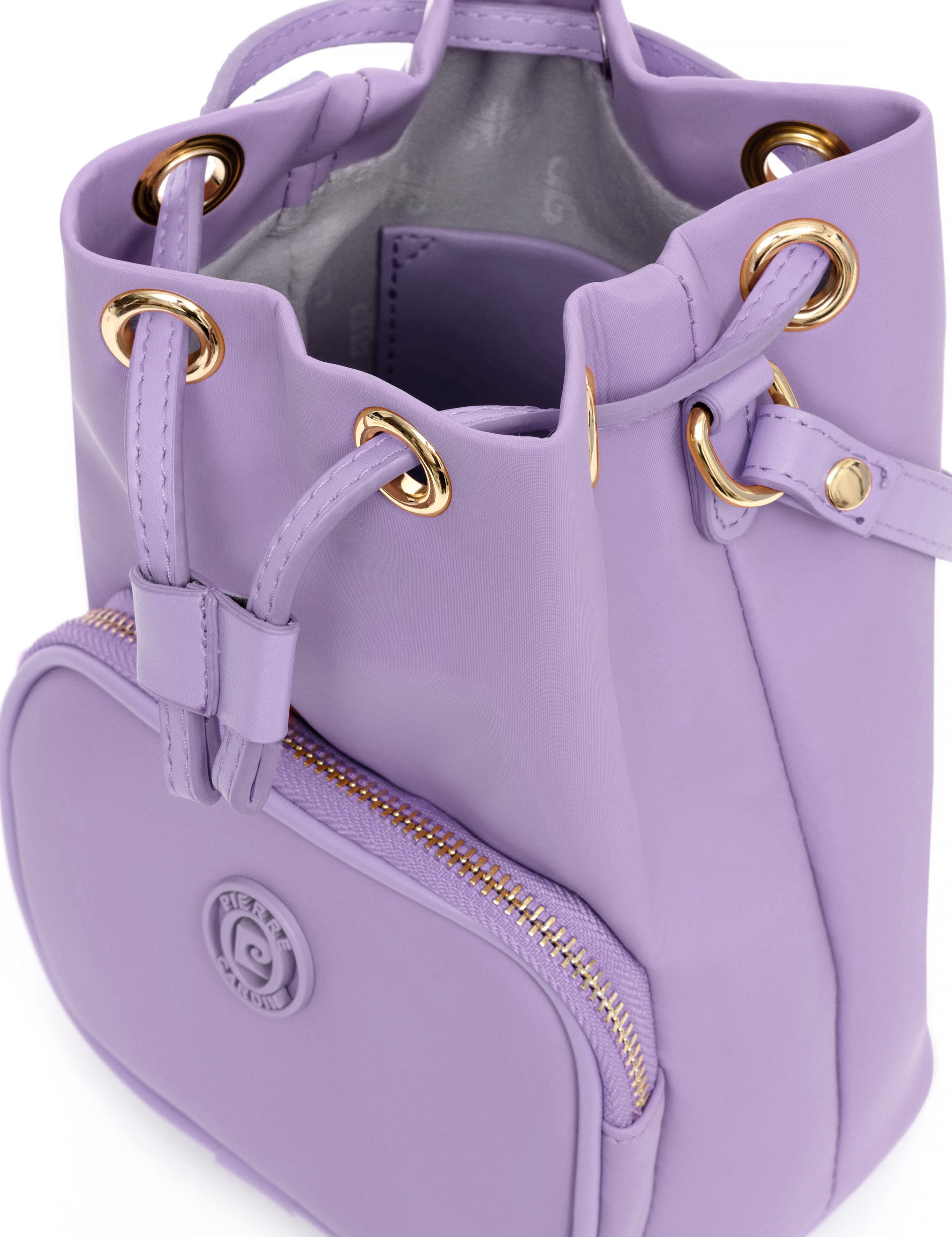 Mor Büzgülü Çanta