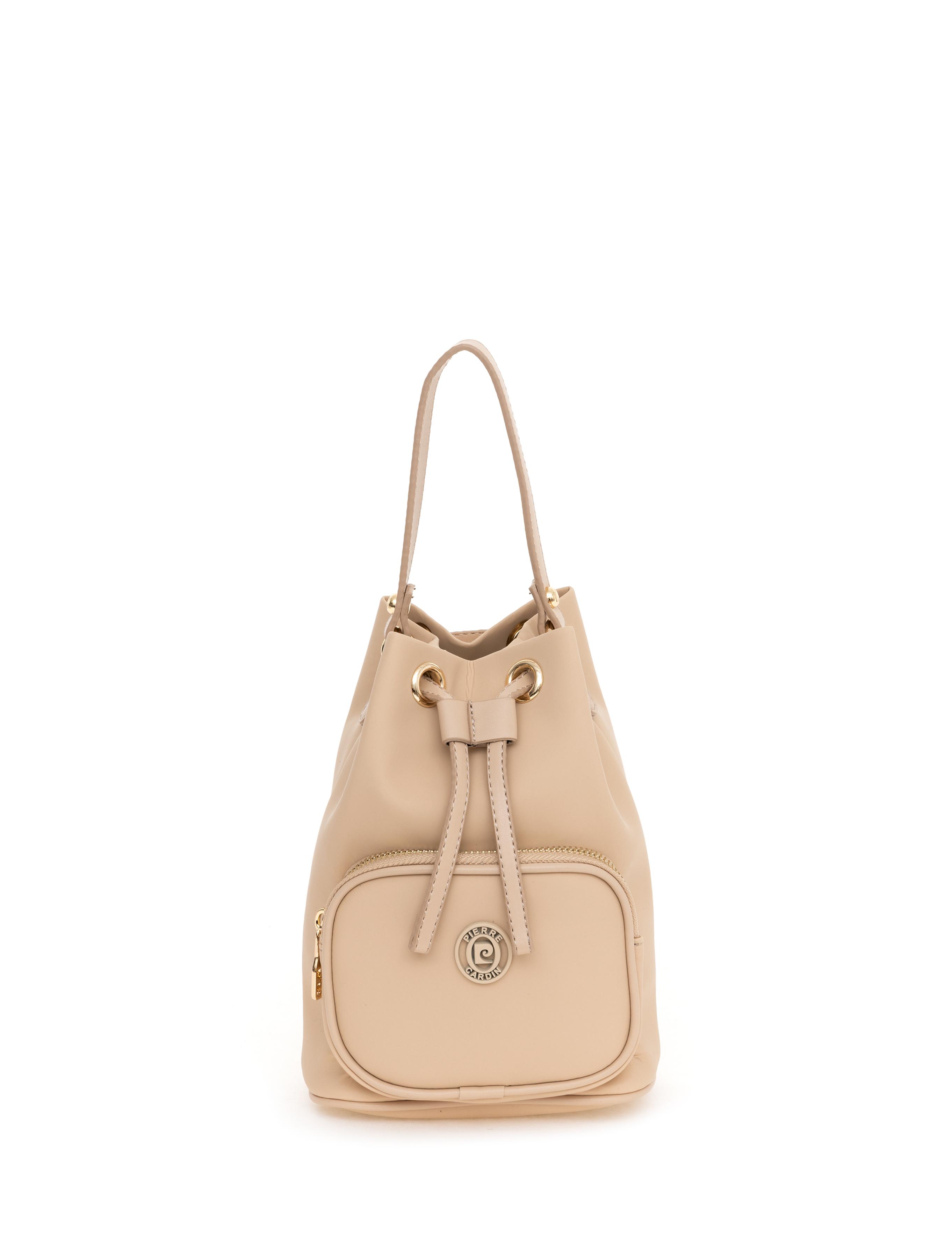 Bej Büzgülü Çanta