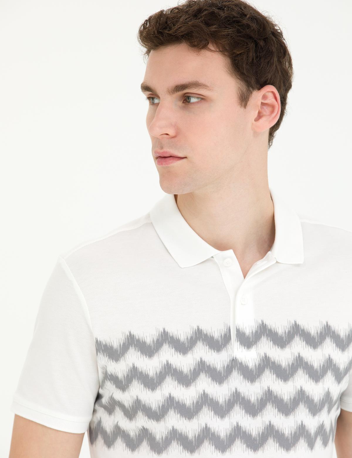 Koyu Gri Slim Fit Tişört - 50276296011