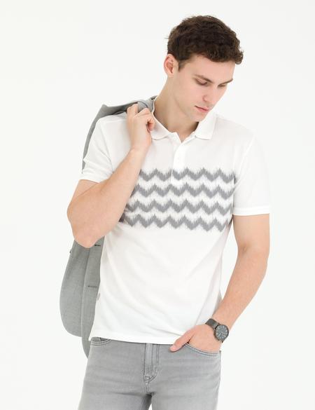 Koyu Gri Slim Fit Tişört - 50276296011