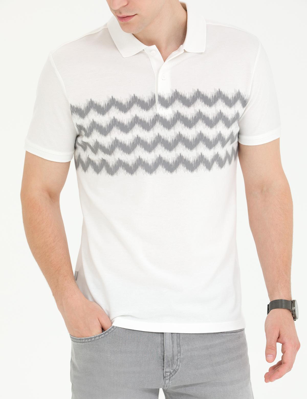 Koyu Gri Slim Fit Tişört - 50276296011