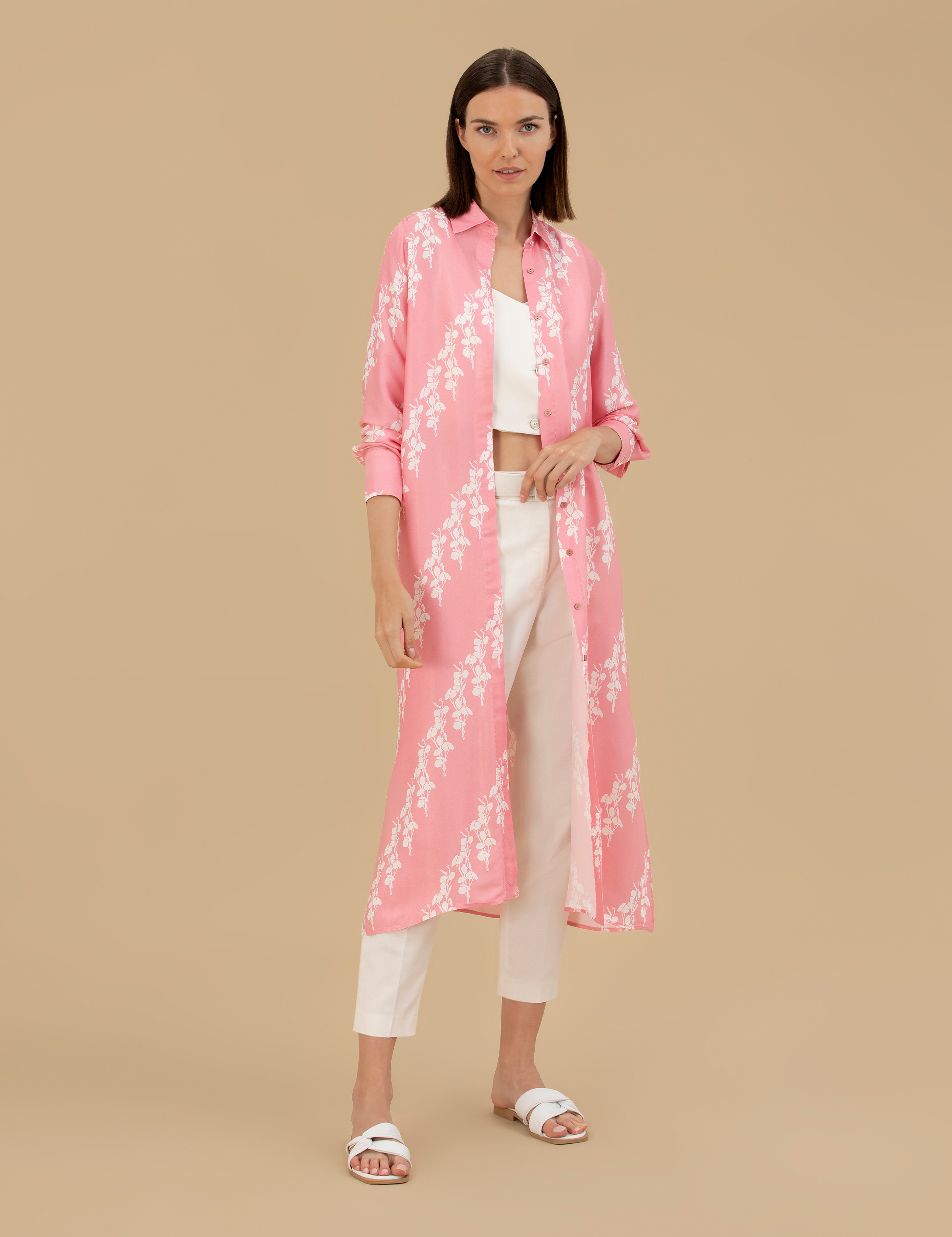 Pembe Comfort Fit Tunik - Image 1