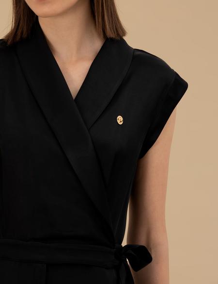 Siyah Comfort Fit Dokuma Tulum - 50262644026