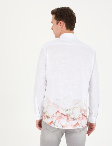 Açık Yeşil Regular Fit Uzun Kollu Gömlek - 50265051026