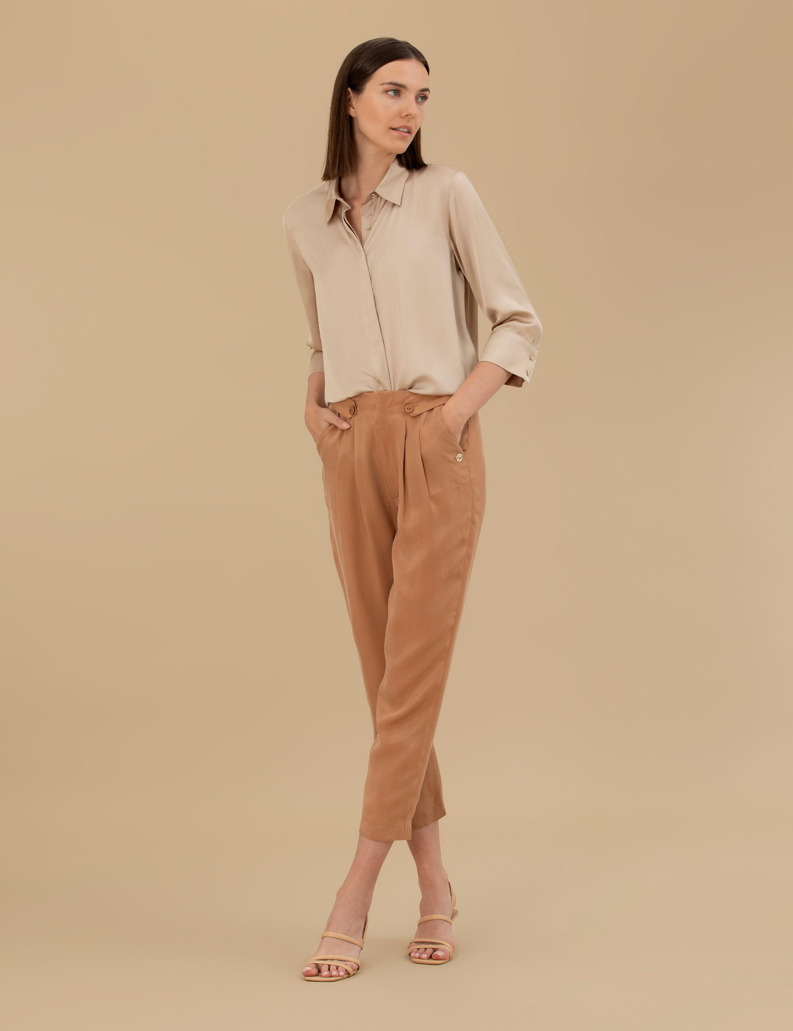 Kum Comfort Fit Saten Gömlek