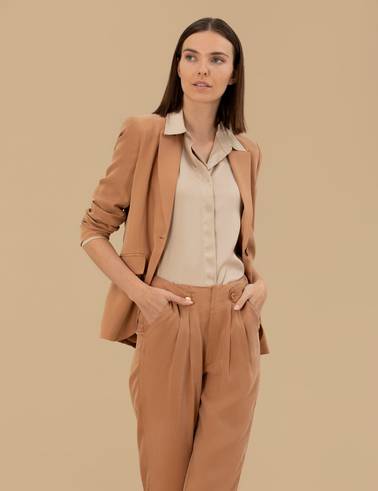 Kahverengi Modal Regular Fit Ceket
