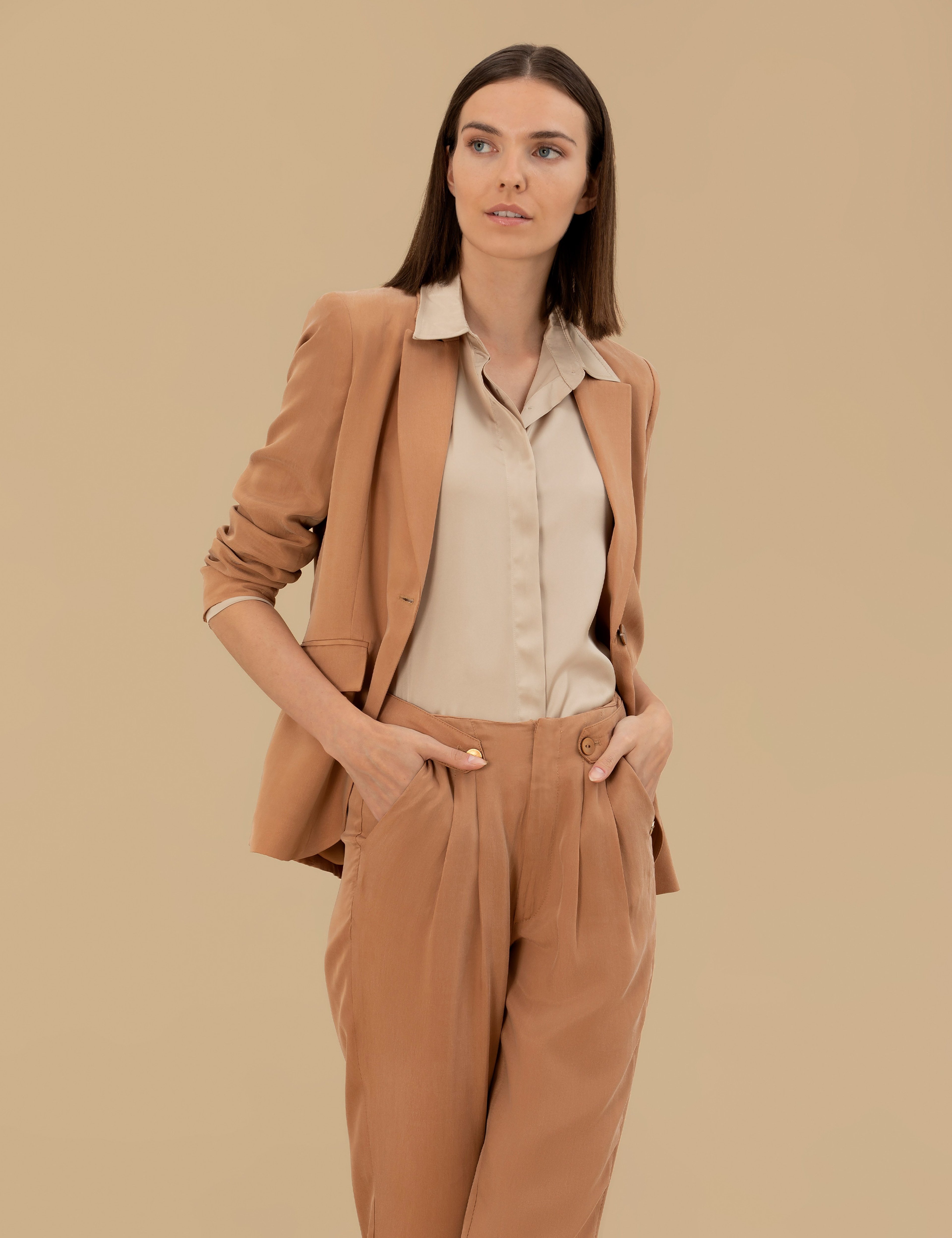 Kahverengi Modal Regular Fit Ceket
