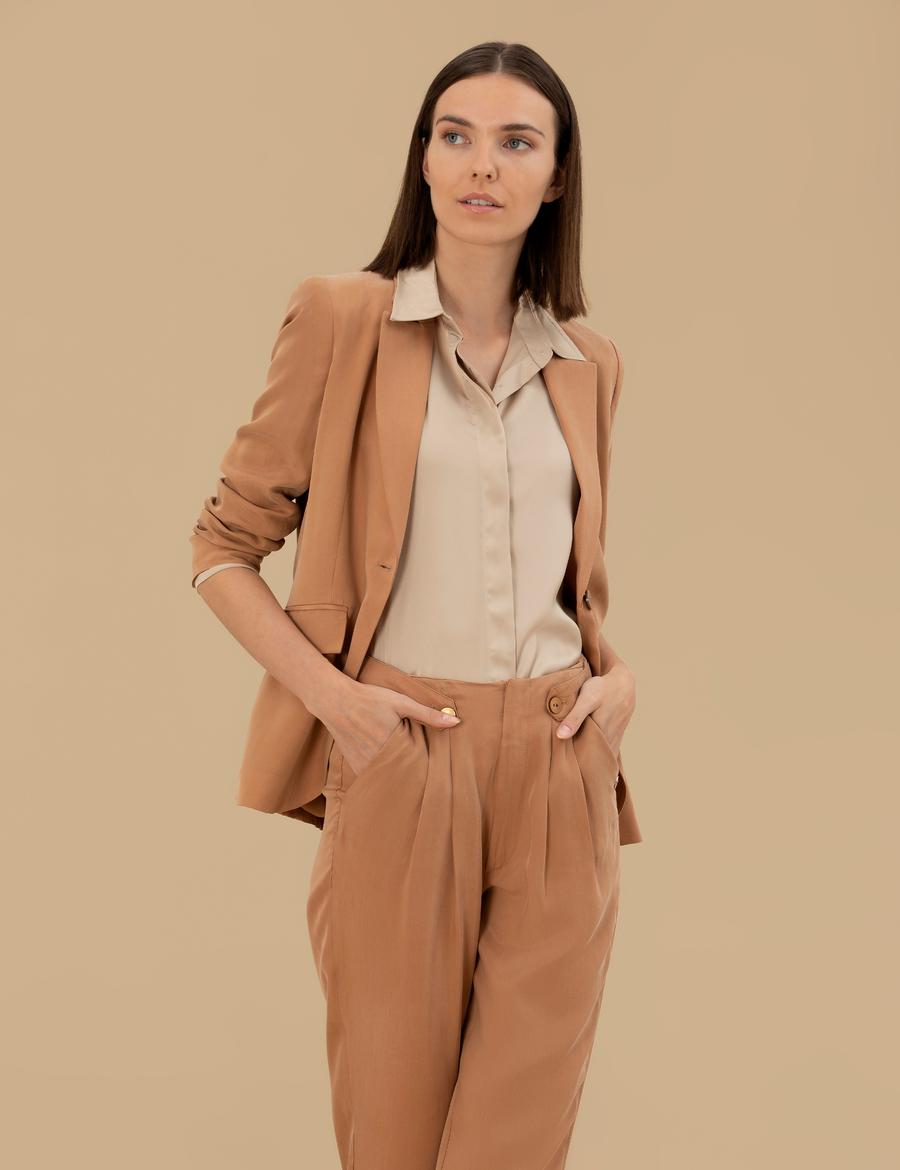 Kahverengi Modal Regular Fit Ceket