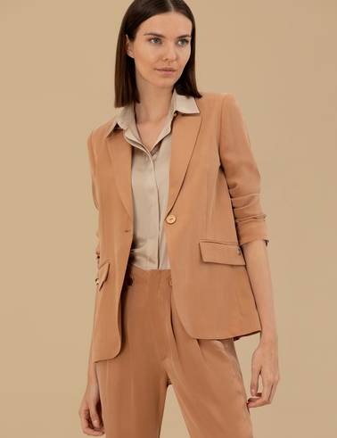 Kahverengi Modal Regular Fit Ceket