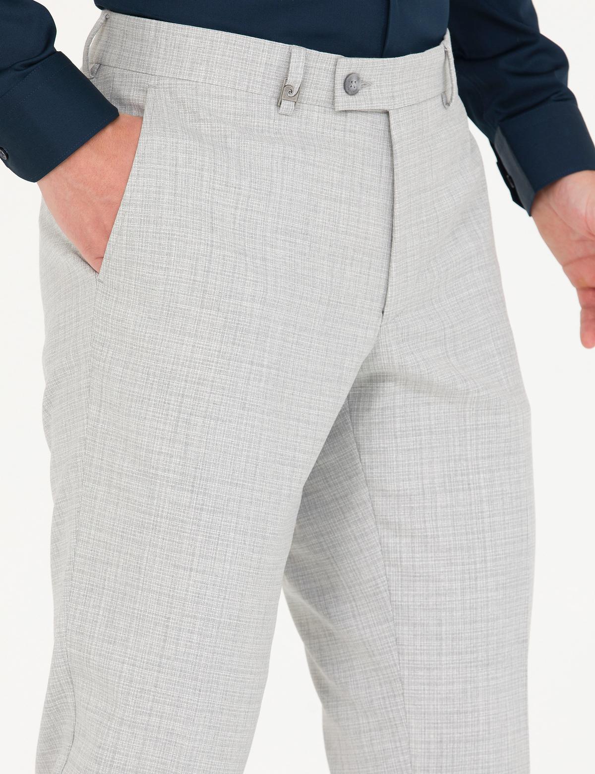 Gri Slim Fit Kumaş Pantolon - 50276238039