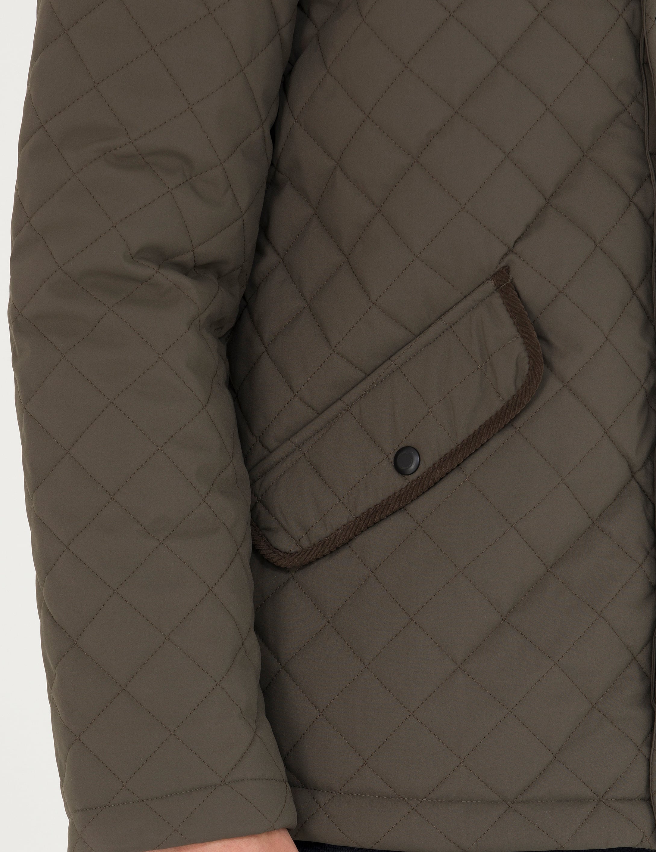 Pierre Cardin Haki Kapitone Mont görsel 7