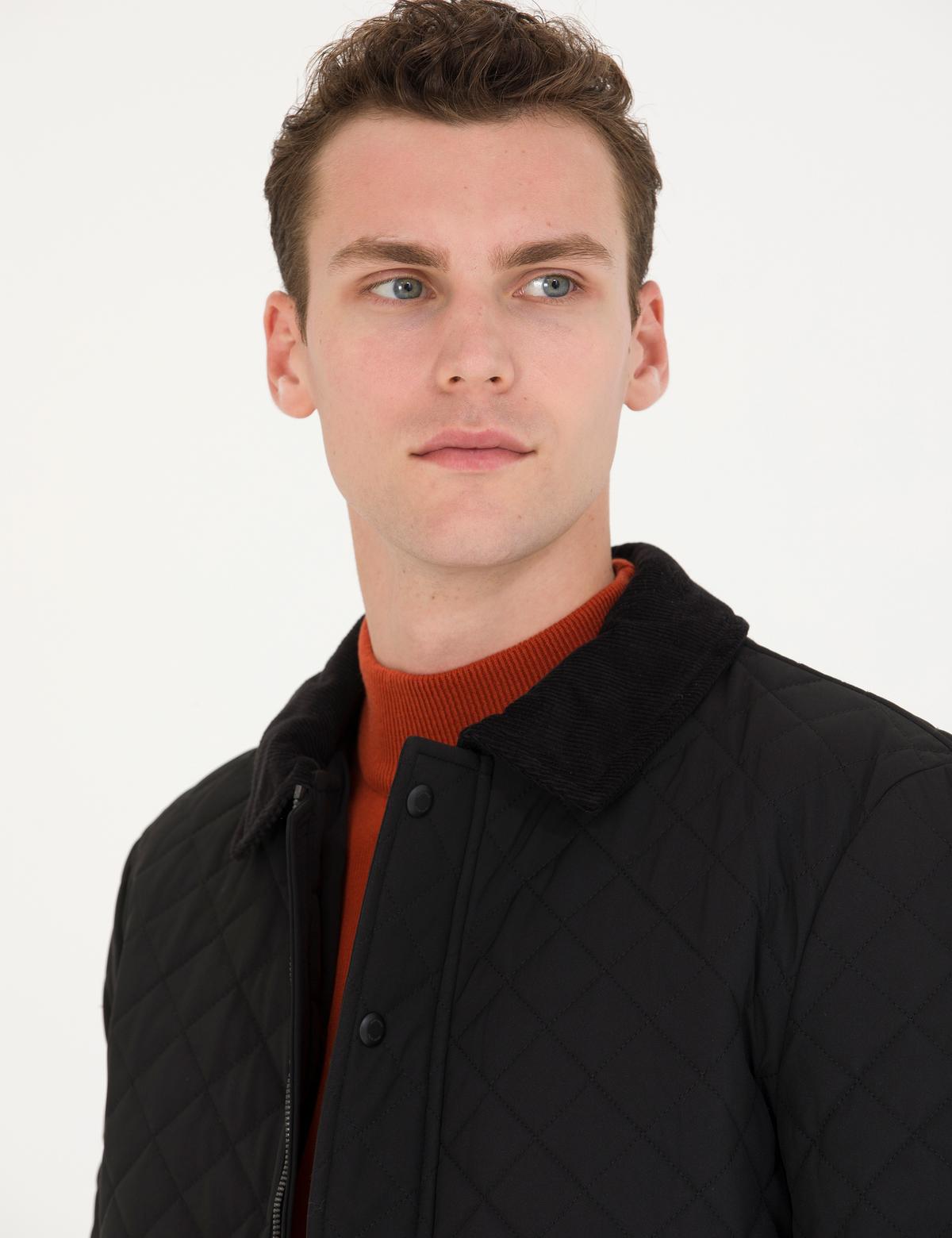 Siyah Kapitone Mont - 50275488023