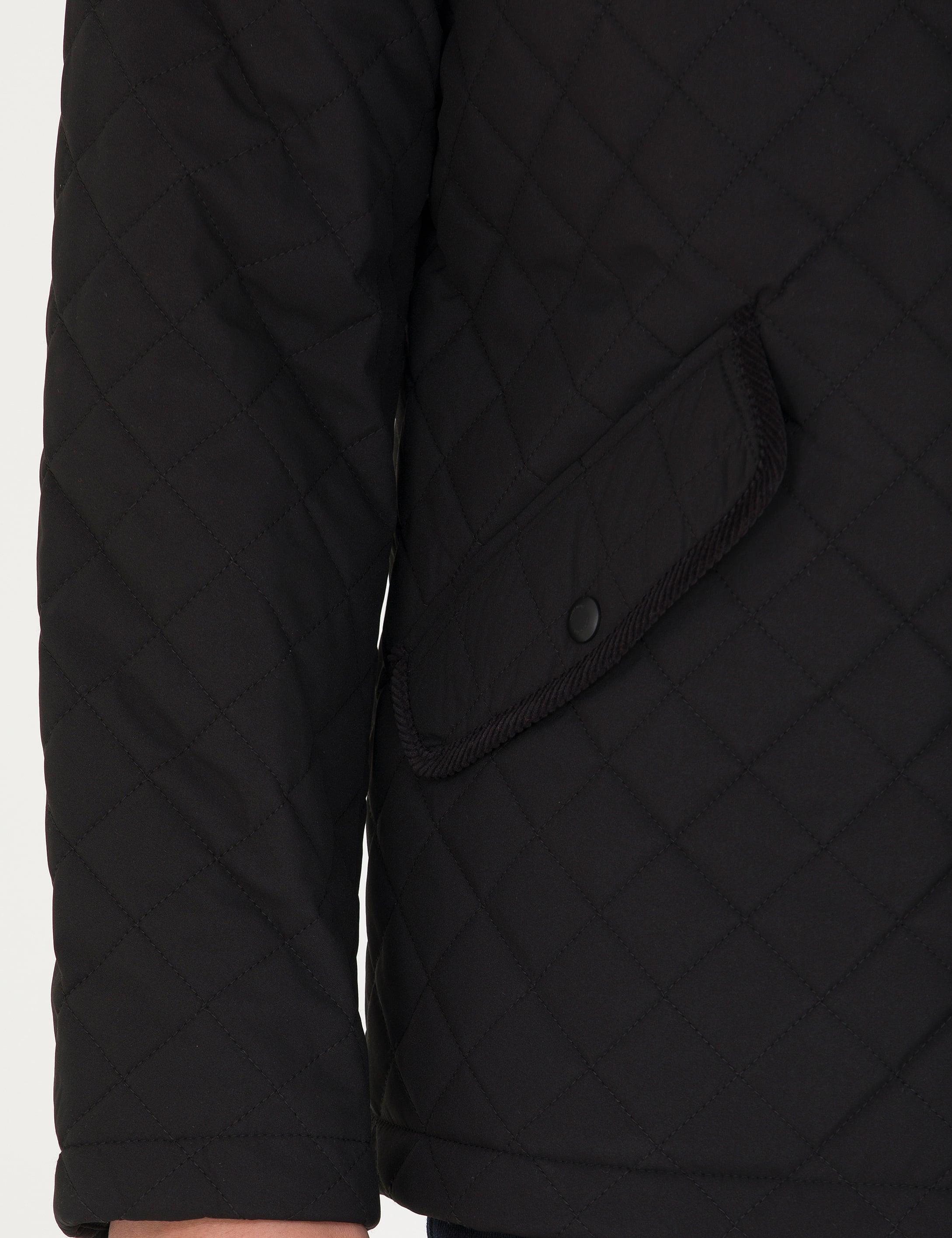Pierre Cardin Siyah Kapitone Mont görsel 7