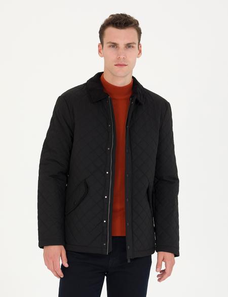 Siyah Kapitone Mont - 50275488023