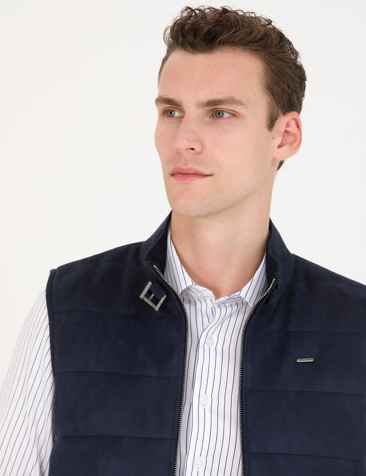 Lacivert Yelek - 50280296006