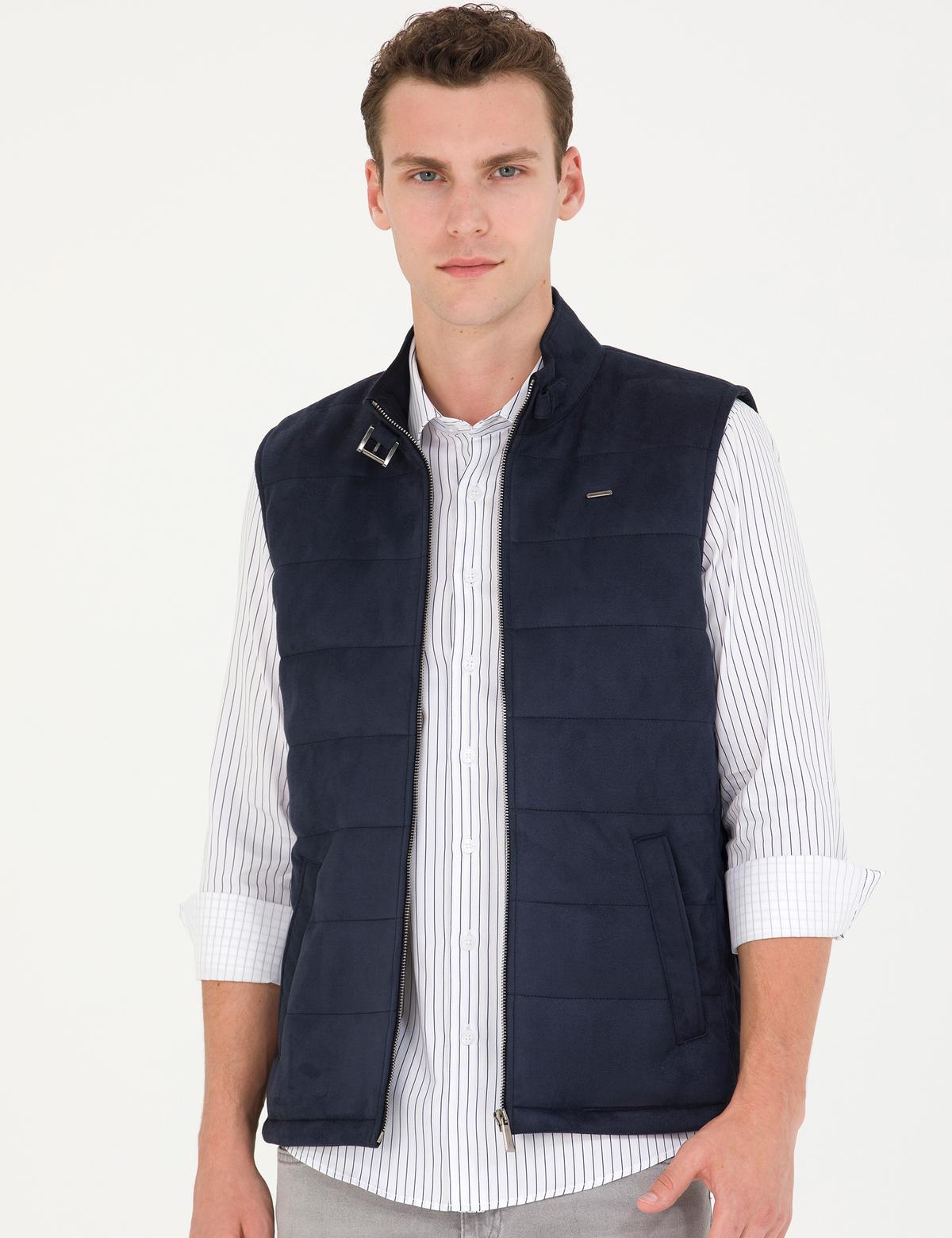 Lacivert Yelek - 50280296006