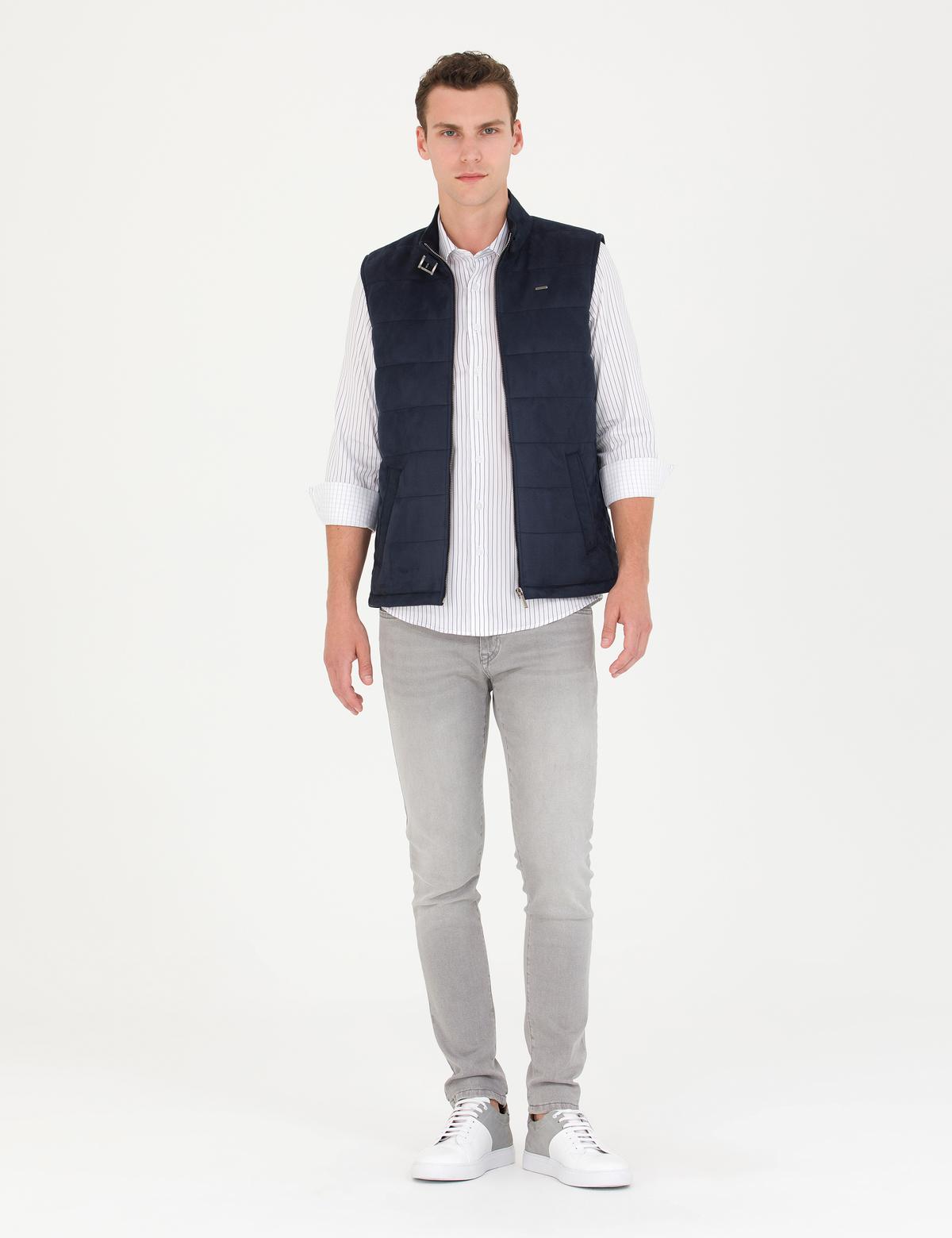 Lacivert Yelek - 50280296006