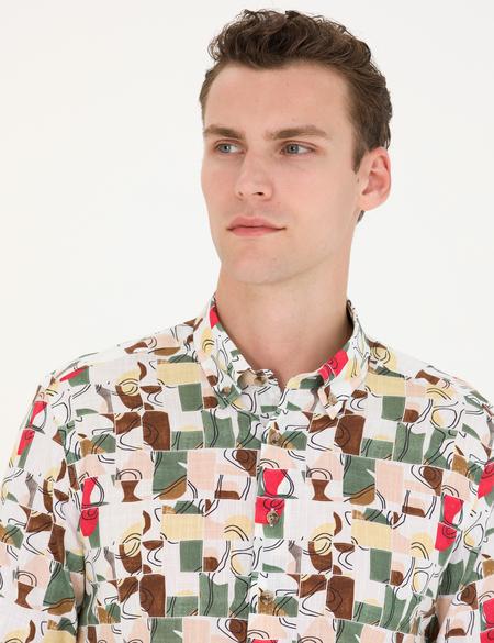 Haki Regular Fit Uzun Kollu Gömlek - 50265034024