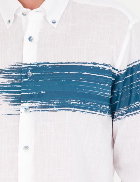 Lacivert Regular Fit Uzun Kollu Gömlek - 50265591048