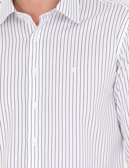 Lacivert Slim Fit Uzun Kollu Gömlek - 50267250028